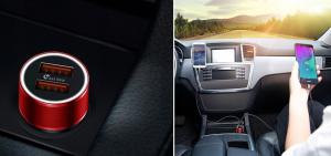 Ładowarka Baseus Samochodowa Do Zapalniczki 2xusb Qc3.0 - Czerwona 11