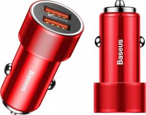 Ładowarka Baseus Samochodowa Do Zapalniczki 2xusb Qc3.0 - Czerwona 3