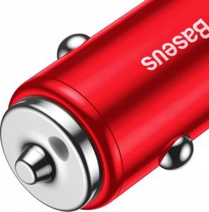 Ładowarka Baseus Samochodowa Do Zapalniczki 2xusb Qc3.0 - Czerwona 5