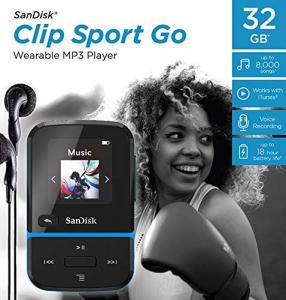 SanDisk Odtwarzacz MP3 Sansa Clip Sport Go 32GB czarno-niebieski (SDMX30-032G-G46B) 4