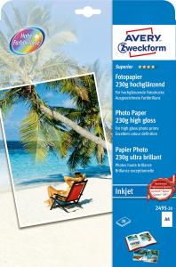 Avery Zweckform Papier fotograficzny do drukarki A4 (2495-20) 1