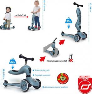 Hulajnoga Scoot and Ride Highwaykick 1 Srebrny (96271) 3