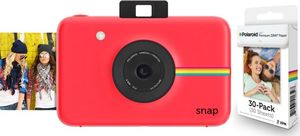 Aparat cyfrowy Polaroid Polaroid Snap - Cyfrowy Aparat Do Zdjęć Natychmiastowych - Czerwony + Opakowanie Wkładów Zink Na 30 Zdjęć 1