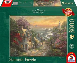 Schmidt Spiele Puzzle Wioska z latarnią morską w tle (59482) 1