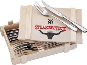 WMF WMF consumer electric steak cutlery 12 pieces - in wooden box 2