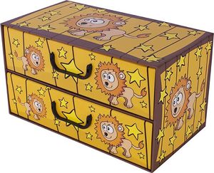 Miss Space Pudełko kartonowe 2 szuflady poziome SAWANNA-LEW uniwersalny 1