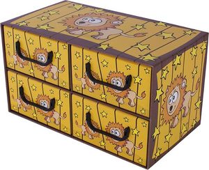 Miss Space Pudełko kartonowe 4 szuflady poziome SAWANNA-LEW uniwersalny 1