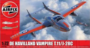 Airfix De Havilland Vampire T.11/J-28C model Airfix uniwersalny 1