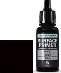 Vallejo Vallejo Surface Primer / Podkład Akrylowy Black 17 ml. uniwersalny 1