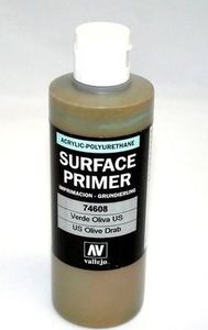 Vallejo U.S. Olive Drab 200 ml. Podkład Akrylowy Vallejo Surface Primer uniwersalny 1