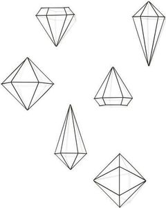 Umbra Dekoracja ścienna Prisma Black uniwersalny 2