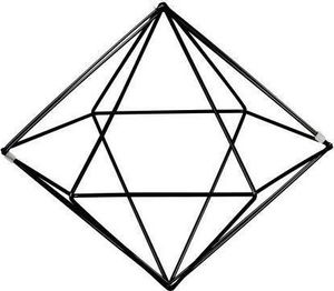 Umbra Dekoracja ścienna Prisma Black uniwersalny 6