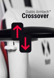 Fotel Diablo Chairs X-RAY Kids Size S biały 8