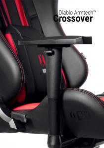 Fotel Diablo Chairs X-RAY L Czarno-czerwony 11