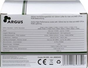 Chłodzenie CPU Argus SU-800 RGB (88885455) 6