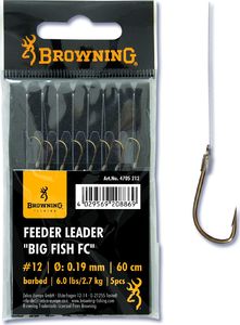 Browning #12 Przypon Big Fish FC brazowy 2,7kg,6,0lbs Ø0,19mm 60cm 5szt (4705212) 1