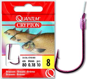 Quantum #16 Crypton Leszcz Przypon czerwony 0,10mm 80cm 10szt (4740016) 1