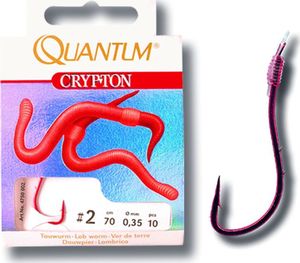 Quantum #2 Przypon Crypton Rosówka czerwony 0,35mm 70cm 10szt (4750002) 1