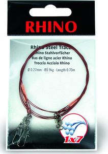 Rhino Ø0,27mm Przypony Stalowe Rhino 1x7 0,3m 9kg 2szt (2305009) 1