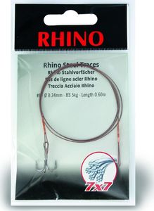 Rhino #1 Przypony Stalowe Rhino 7x7 15kg Ø0,45mm 1szt 0,6m (4204015) 1