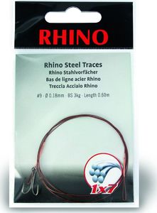 Rhino #2 Przypony Stalowe Rhino 1x7 9kg Ø0,27mm 1szt 0,6m (4202009) 1