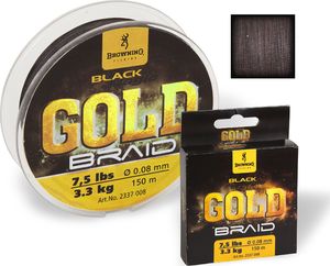 Browning Ø0,12mm Plecionka Black Magic® Gold 150m 4,5kg,10lbs czarny (2337012) 1
