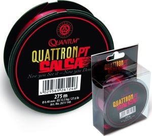 Quantum Ø0,40mm Quattron Salsa 275m 12,50kg,27,60lbs przez.-czerwona (2611140) 1