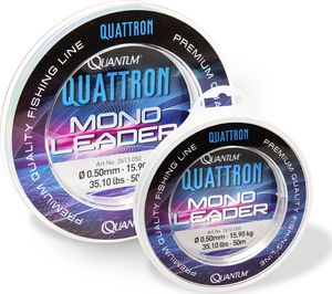 Quantum Ø0,70mm Quattron Mono Leader 50m 29,70kg,65,50lbs przezroczysta (2613070) 1