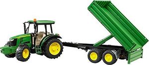 Bruder Traktor John Deere 5115M z przyczepą wywrotką  (02108) 1