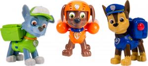Figurka Spin Master Paw Patrol Action Pup Set - Rocky, Zuma i Chase (20067178) 2