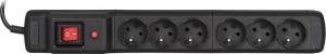 Listwa zasilająca Activejet Combo przeciwprzepięciowa 6 gniazd 10 m czarna 2