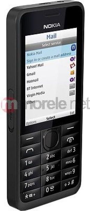 Telefon komórkowy Nokia 301 Dual Sim Black 1