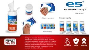 E5 Chusteczki nawilżane do czyszczenia ekranów 100 szt. (RE00093_cg) 2