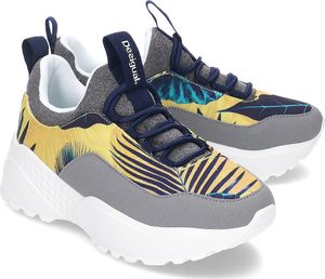 Desigual Buty damskie Chunky Sneaker szaro-żółte r. 39 (19SUKW01 8011) 1