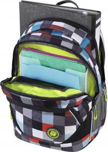 Coocazoo plecak EvverClevver II Checkmate Blue Red, system MatchPatch 5