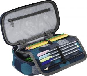 Piórnik Coocazoo PencilDenzel Blue Geometric Melange 2