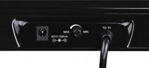 Antena RTV Thomson ANT1538BK TV/RADIO AKTYWNA, CZARNA, PERF. 45 3