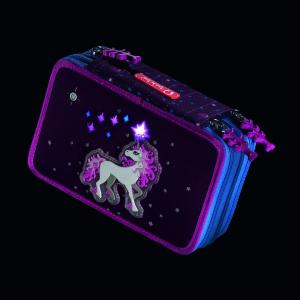 Piórnik Step by Step XXL Unicorn z wyposażeniem fioletowy 2