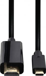 Kabel USB Hama USB-C - HDMI 1.8 m Czarny (001357240000) 3