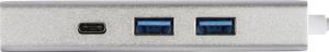HUB USB Hama 1x RJ-45 1x USB-C  + 2x USB-A  (001357570000) 3