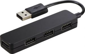 HUB USB Hama Slim 4x USB-A 2.0 (000123240000) 1