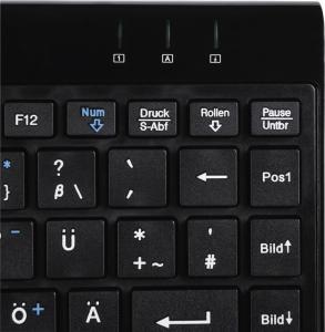 Klawiatura Hama Slimline Mini SL720 Przewodowa Czarna US (441826670000) 5