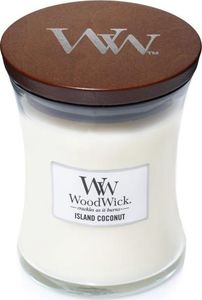 WoodWick świeca w szkle średnia Island Coconut 114mm x 98mm (92115E) 1