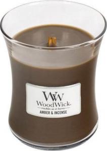 WoodWick świeca w szkle średnia Amber&Incense 114mm x 98mm (92041E) 1