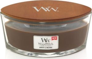 WoodWick świeca w szkle Elipsa Amber&Incense 90mm x 120mm (76041E) 1