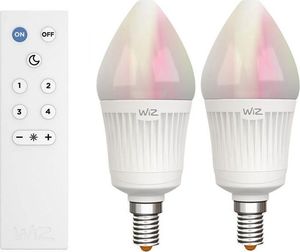 WiZ Żarówka LED E14 WiZ30 TR S2 (Płomyk; 400 lm; RGB - Multikolor; 7.5 W / E14) 1