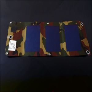 Ładowarka solarna PowerNeed Ładowarka solarna PowerNeed elastyczna 3W, USB 5V, 0.6A, kamuflaż-S3W1C 2