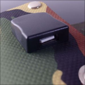 Ładowarka solarna PowerNeed Ładowarka solarna PowerNeed elastyczna 3W, USB 5V, 0.6A, kamuflaż-S3W1C 5