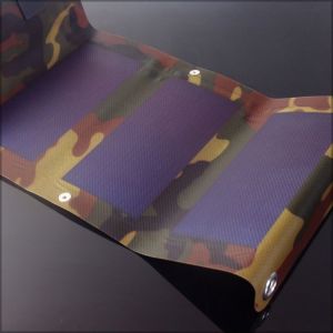 Ładowarka solarna PowerNeed Ładowarka solarna PowerNeed elastyczna 3W, USB 5V, 0.6A, kamuflaż-S3W1C 9