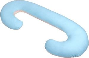 Lulando LULANDO Poduszka rogal dla kobiet w ciąży typu C, Niebieski / Beżowe grochy uniwersalny 1
